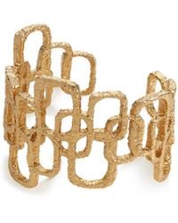 Retro Chic - Roman Arc Golden Bracelet - Lyst