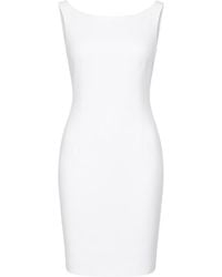 Conquista - Sleek Cotton-Blend Gabardine Sheath Dress With Lining - Lyst