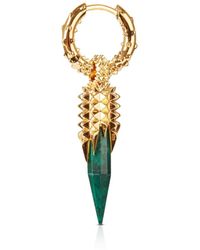 Kasun - Dagger Malachite Hoops - Lyst