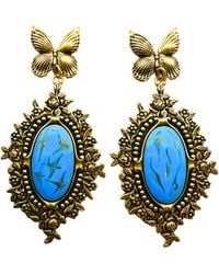 The Pink Reef - Floral Burst Butterfly Earring - Lyst