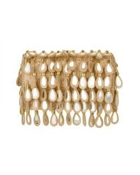 Pode - Neutrals Noor Handmade Beaded Statement Bag - Lyst
