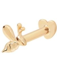 Vanhi - 14K Solid Bumble Bee Flat Back Stud Right Facing - Lyst