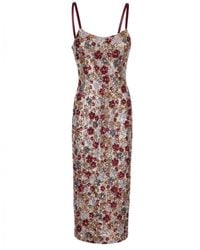 Belsize25 - Mayfair Series – Garden Dress Sequinned Halterneck Evening Midi Gown - Lyst