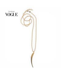 Linda Fiore - Long Necklace With Horn Pendant, Vermeil - Lyst