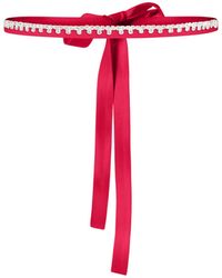 Tia Dorraine - Crystal-Embellished Belt - Lyst