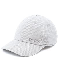 DORIA 1905 - Neutrals Ribbed Velvet Baseball Cap - Lyst