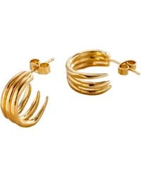 Posh Totty Designs - Talon Open Hoop Earrings - Lyst