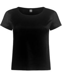 Why Mary - Rhea Metallic Knit T-Shirt - Lyst