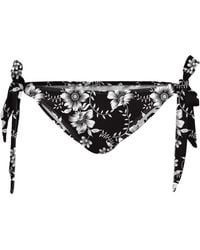 Aloha From Deer - Dark Flowers Bikini Bows Bottom - Lyst