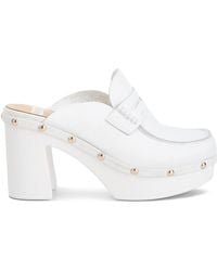 Rag & Co - Lyrac Recycled Leather Platform Clogs - Lyst