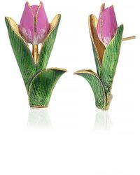 Milou Jewelry - Tulip Flower Earrings - Lyst