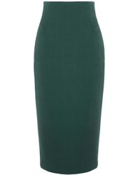 Tia Dorraine - Emerald Dream High-waist Pencil Midi Skirt - Lyst