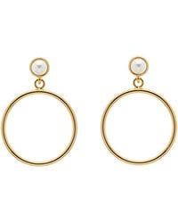 Emma Holland Jewellery - Hoop & Pearl Hoop Earrings - Lyst