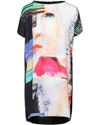 Conquista - Sleeveless Loose Fitting Print Dress - Lyst