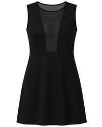 Conquista - Lace Detail Skater Dress - Lyst