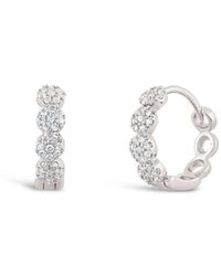 Dinny Hall - Starflower Lab-Created Diamond Huggie Hoops - Lyst