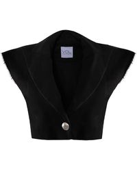Vestiaire d'un Oiseau Libre - Sleeveless Cropped Jacket - Lyst