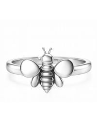 Unaloe - Sterling Bee Ring – Nature-Inspired And Adjustable - Lyst