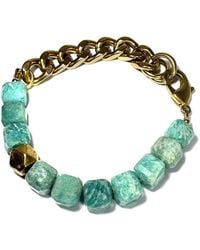 Rachel Nathan - Remix: Amazonite Cubes Bracelet - Lyst
