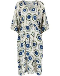 Traffic People - When I Close My Eyes Print Glee Midi Dress - Lyst