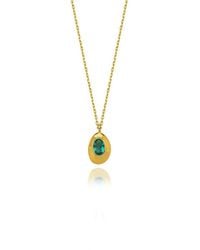 LINYA JEWELLERY - Ella Oval Necklace - Lyst