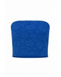 Conquista - Lace Bandeau Royal - Lyst