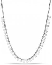 Spero London - Disk Charm Coin Chain Necklace In Sterling - Lyst