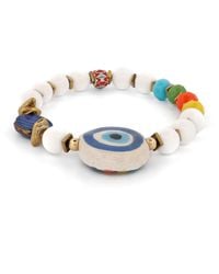 Ebru Jewelry - Reversible Evil Eye Beaded Summer Bracelet - Lyst