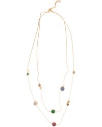 Saachi - Layered Stone Necklace Long - Lyst
