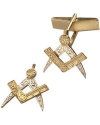 Simon Kemp Jewellers - Masonic Cufflinks Eighteen Carat On - Lyst