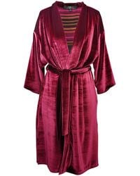 Jennafer Grace - Bordeaux Velvet Reversible Koi Kimono - Lyst