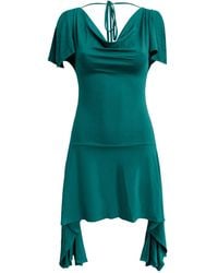 Why Mary - Athena Asymmetrical Backless Mini Dress - Lyst