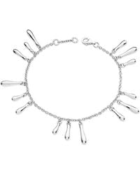 Lucy Quartermaine - Solid Sterling Drop Cluster Bracelet - Lyst