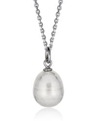 Cartography - Pearl On Sterling Chain - Lyst