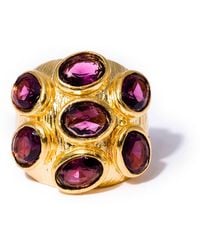 Kybele Studio - Amethyst Multi-Gemstone Cocktail Ring - Lyst