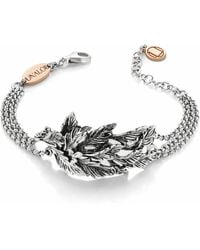 Unaloe - Sterling Leaf Bracelet Adjustable – Handmade Botanical Jewelry With Italian Craftsmanship - Lyst