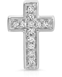 Maya Brenner - Pavé Charm Stud - Lyst
