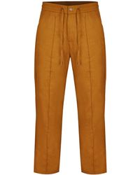 DAVID WEJ - Hugo Linen Drawstring Trouser - Lyst
