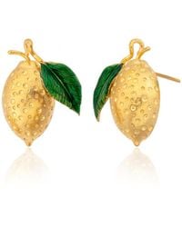 Milou Jewelry - Lemon Earrings - Lyst