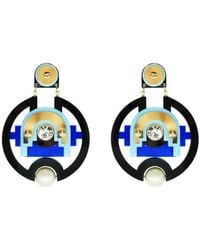 Gissa Bicalho - Handmade Acrylic Earring Hoops Tikal - Lyst