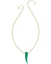 Heather Hawkins Jewelry - Gemstone Horn Rolo Chain Necklace - Lyst