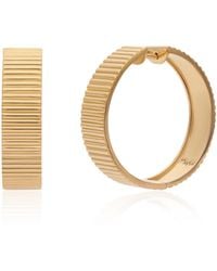 Preeti Sandhu - Ridged Wide Vermeil Hoops - Lyst