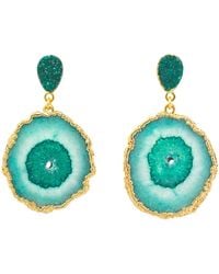 YAA YAA LONDON - Gemstone 'So Solar' Earrings - Lyst