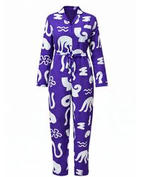 Wild Clouds - Organic Cotton & Linen Jumpsuit - Lyst