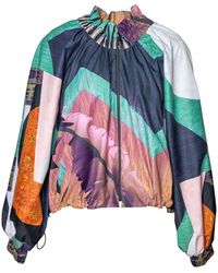 ARTISTA - Ivy Printed Zipped Jacket - Lyst