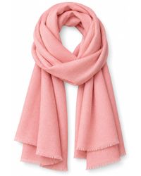 Stovaria - Coral Cashmere Handwoven Scarf - Lyst