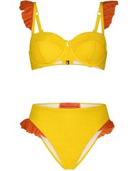 Maison Tangerine - Capri Lemon Crinkle Bikini - Lyst
