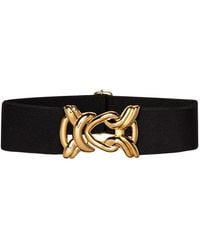 BeltBe - Stretch Belt With Metal Knot Buckle - Lyst