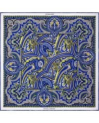 Otway & Orford - 'Labyrinth' Paisley Silk Pocket Square - Lyst