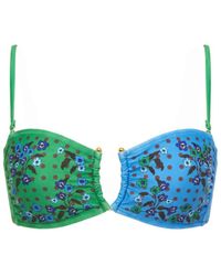 Jessie Zhao New York - Polka Bloom Reversible Bandeau Top - Lyst